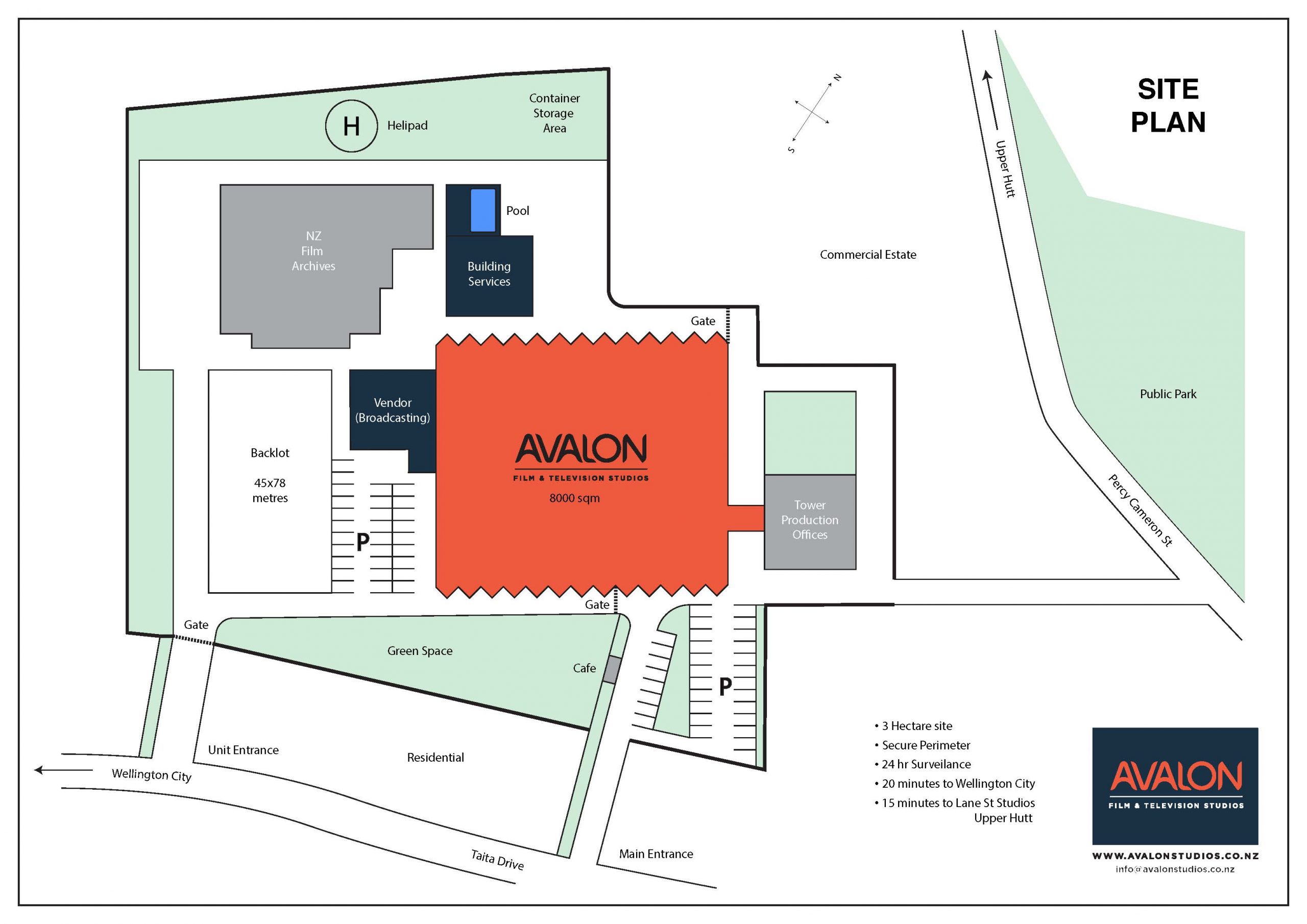 Avalon Studios Site Plan